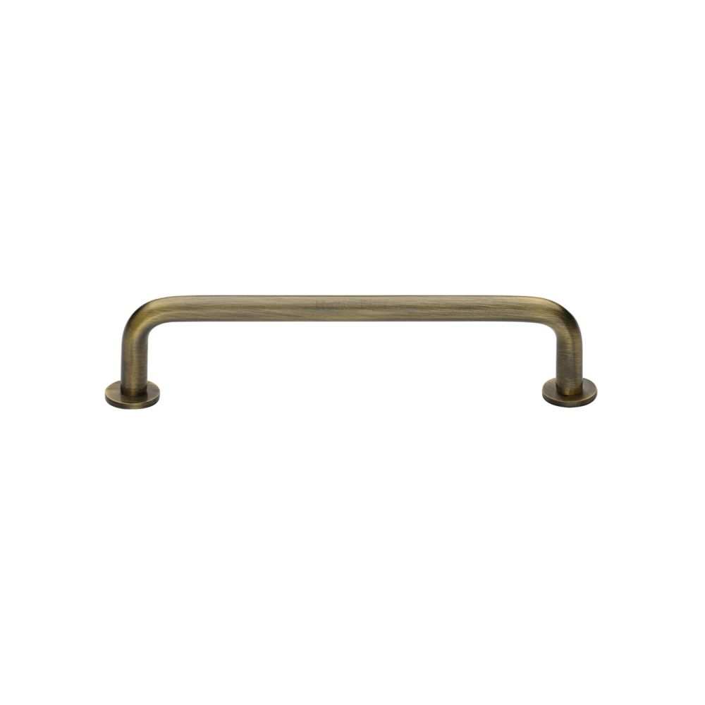 High quality image of Heritage Brass - Cabinet Pull Wire Design with 16mm Rose 96mm CTC Antique Brass Fin | Sku. c2156-96-at | Trade Door Handles, Kendal.