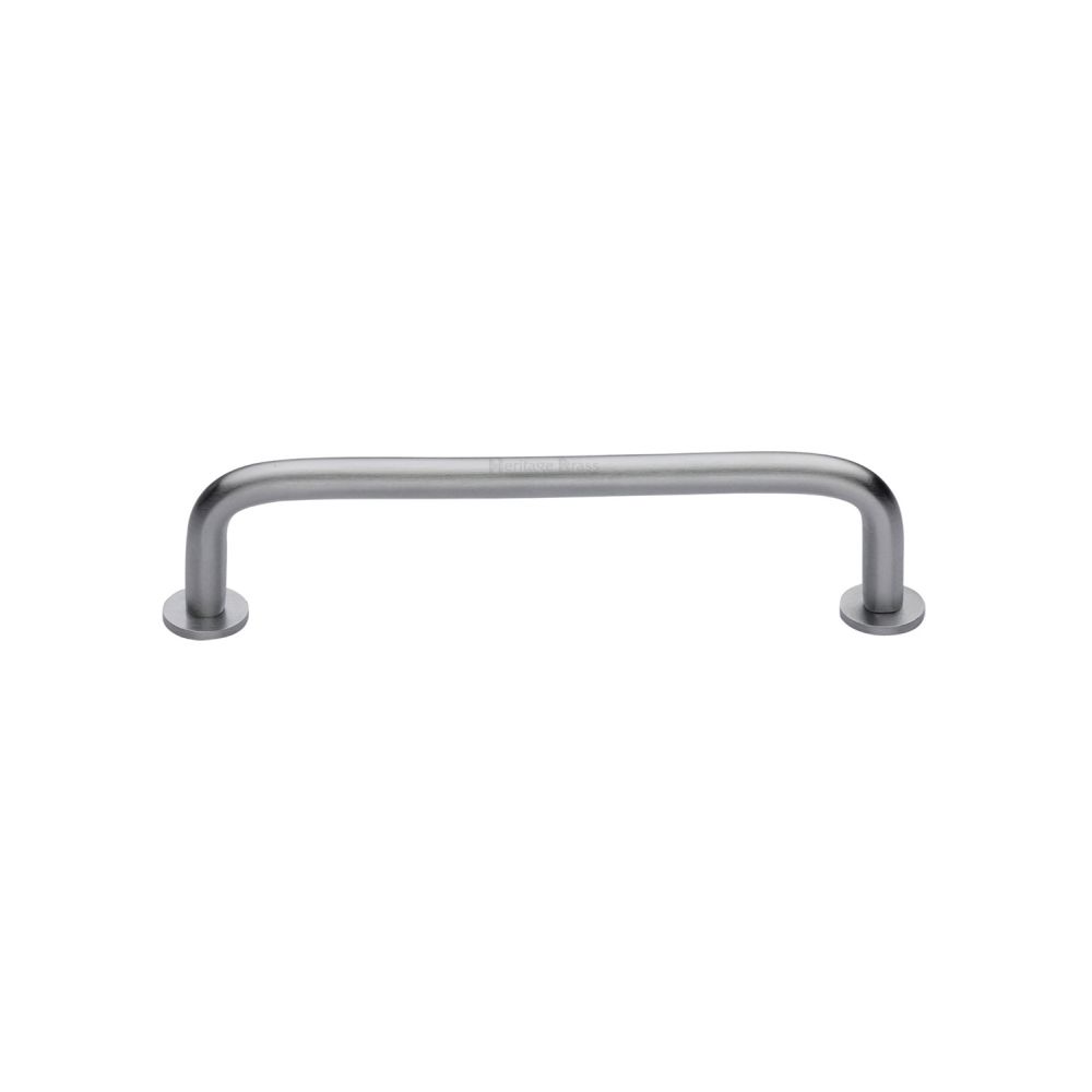 High quality image of Heritage Brass - Cabinet Pull Wire Design with 16mm Rose 96mm CTC Satin Chrome Fi | Sku. c2156-96-sc | Trade Door Handles, Kendal.
