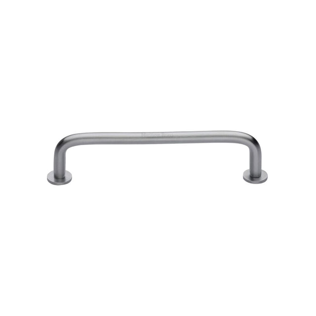 High quality image of Heritage Brass - Cabinet Pull Wire Design with 16mm Rose 96mm CTC Satin Chrome Fi | Sku. c2156-96-sc | Trade Door Handles, Kendal.