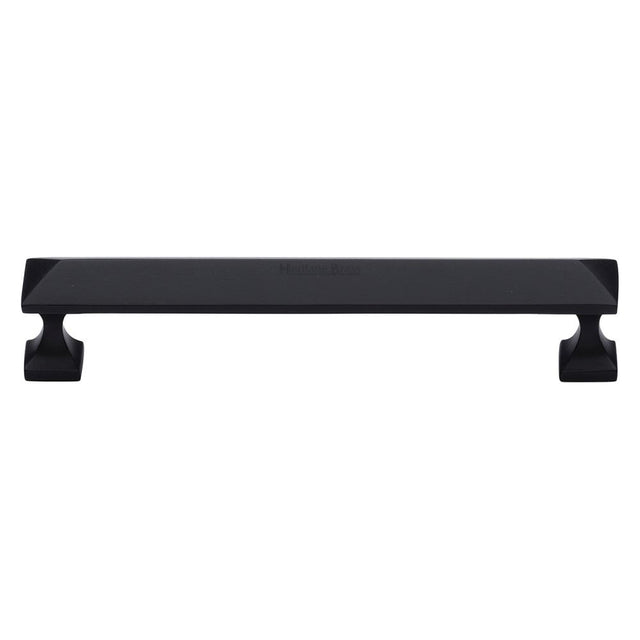 High quality image of Heritage Brass - Cabinet Pull Pyramid Design 152mm CTC Matt Black Finish | Sku. c2231-152-bkmt | Trade Door Handles, Kendal.