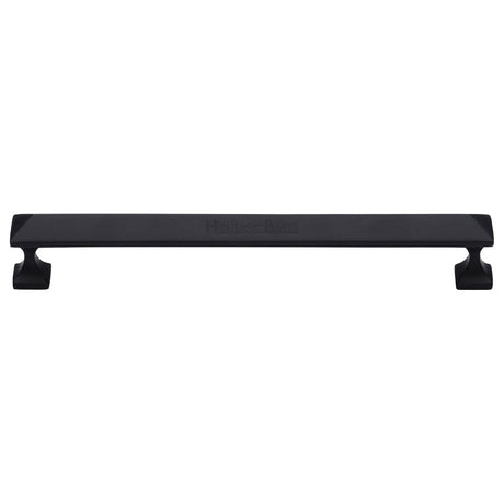 High quality image of Heritage Brass - Cabinet Pull Pyramid Design 203mm CTC Matt Black Finish | Sku. c2231-203-bkmt | Trade Door Handles, Kendal.