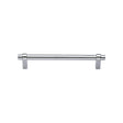 High quality image of Heritage Brass - Cabinet Pull Industrial Design 128mm CTC Polished Chrome Finish | Sku. c2480-128-pc | Trade Door Handles, Kendal.