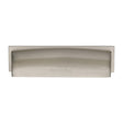 High quality image of Heritage Brass - Drawer Cup Pull Shropshire Design 152mm CTC Satin Nickel Finish | Sku. c2765-152-sn | Trade Door Handles, Kendal.