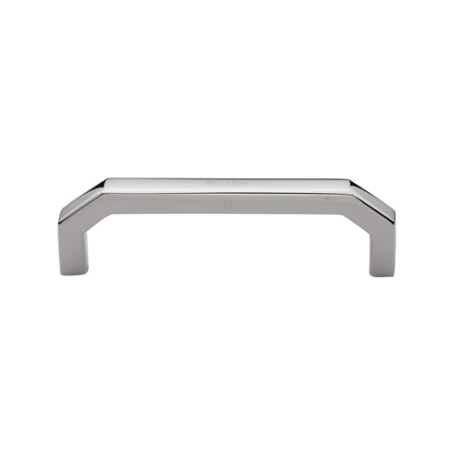 Heritage Brass Cabinet Pull Hex Angular Design 101mm CTC Polished Nickel Finish