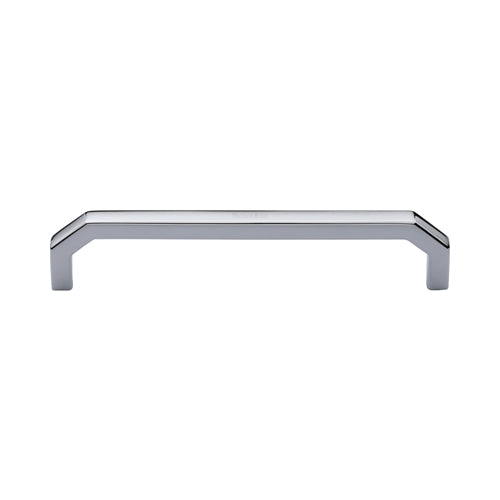 Heritage Brass Cabinet Pull Hex Angular Design 152mm CTC Polished Chrome Finish
