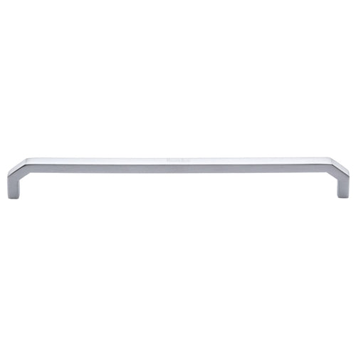 Heritage Brass Cabinet Pull Hex Angular Design 254mm CTC Satin Chrome Finish