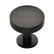 High quality image of Heritage Brass - Cabinet Knob Domed Disc Design with Rose 38mm Matt Bronze Finis | Sku. c3878-38-mb | Trade Door Handles, Kendal.