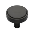 High quality image of Heritage Brass - Cabinet Knob Stepped Disc Design 38mm Matt Bronze Finish | Sku. c3952-38-mb | Trade Door Handles, Kendal.