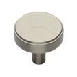 High quality image of Heritage Brass - Cabinet Knob Stepped Disc Design 38mm Satin Nickel Finish | Sku. c3952-38-sn | Trade Door Handles, Kendal.