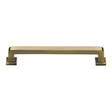 High quality image of Heritage Brass - Cabinet Pull Square Vintage Design 203mm CTC Antique Brass Finish | Sku. c3964-203-at | Trade Door Handles, Kendal.