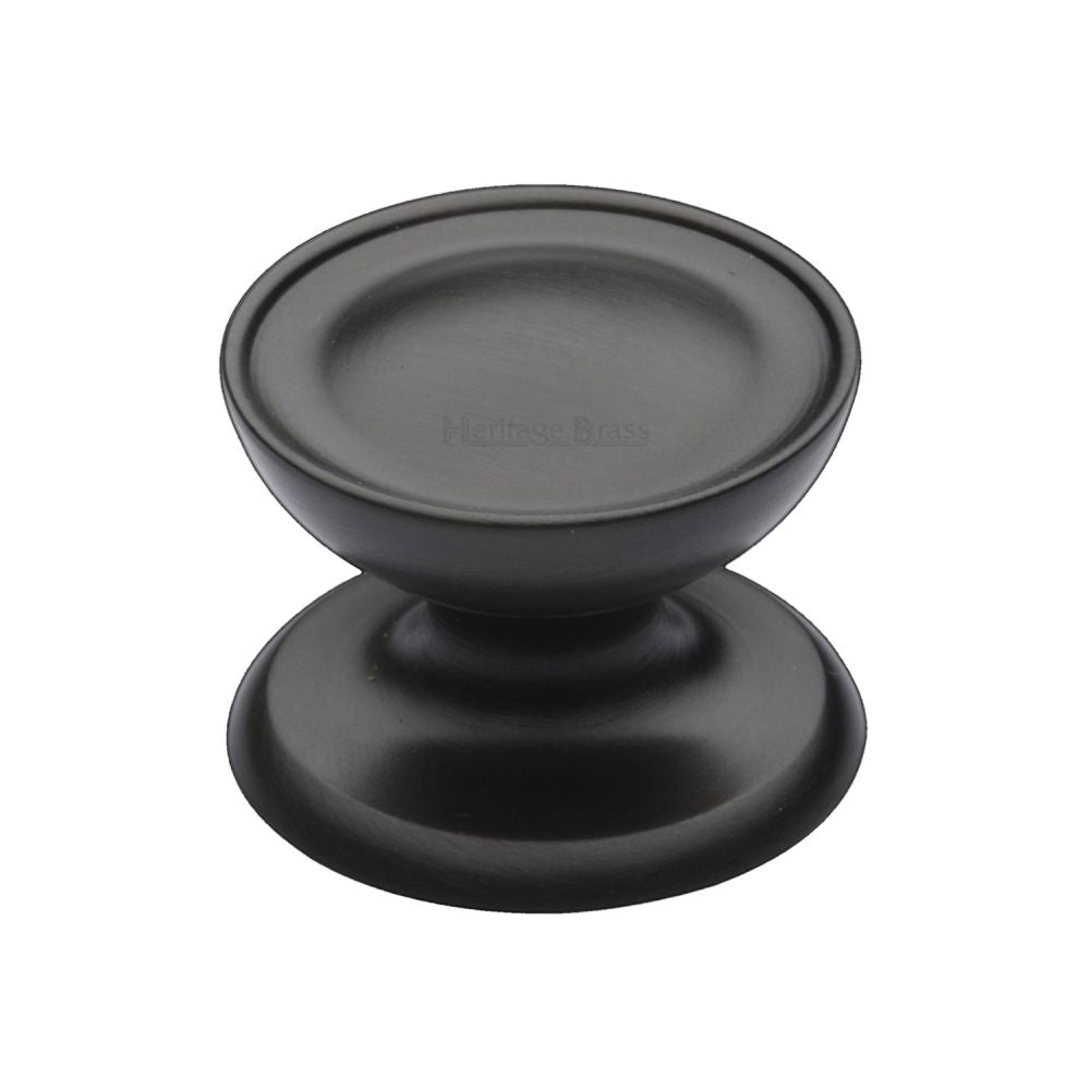 High quality image of Heritage Brass - Cabinet Knob Surrey Design 32mm Matt Bronze Finish | Sku. c4386-32-mb | Trade Door Handles, Kendal.