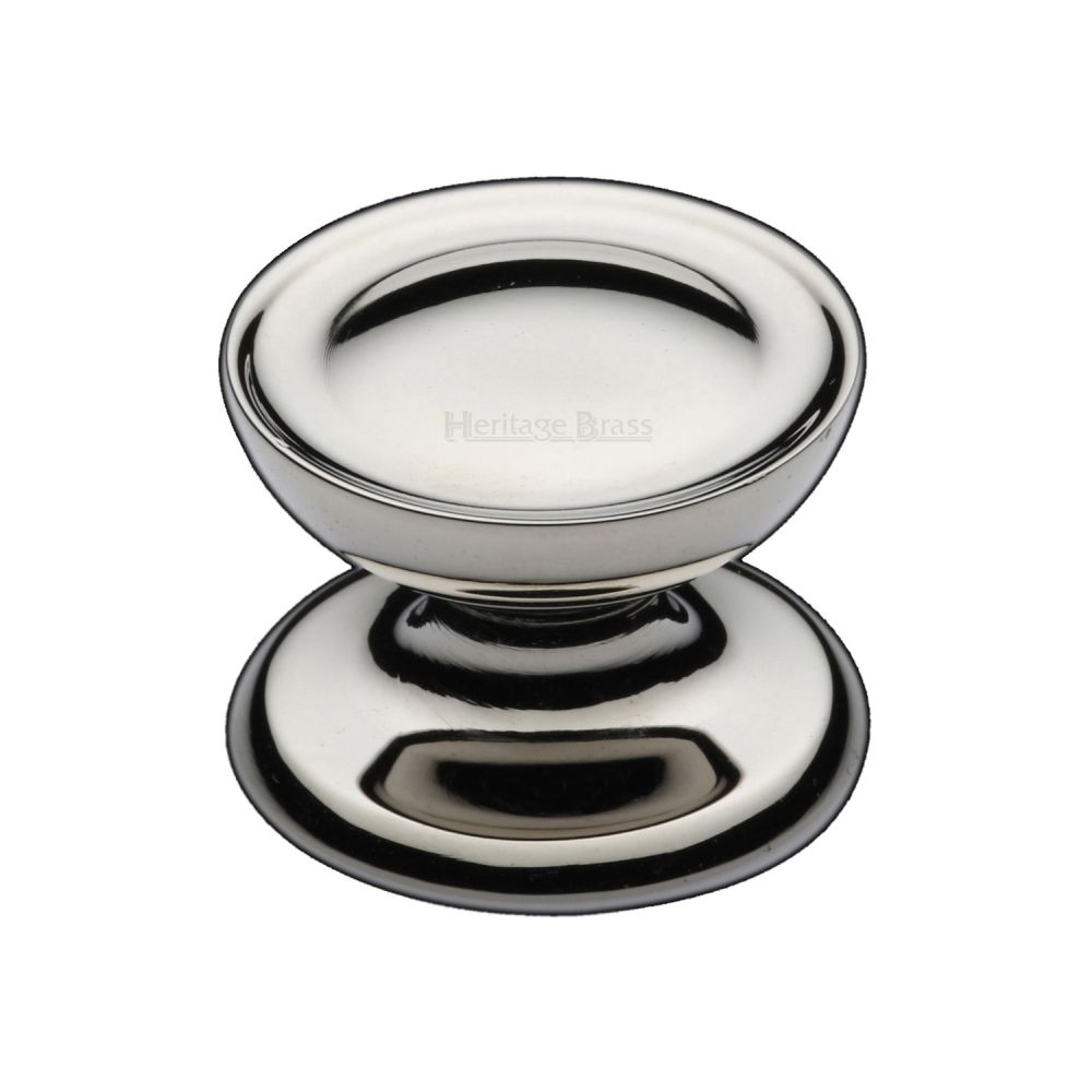 High quality image of Heritage Brass - Cabinet Knob Surrey Design 32mm Polished Nickel Finish | Sku. c4386-32-pnf | Trade Door Handles, Kendal.