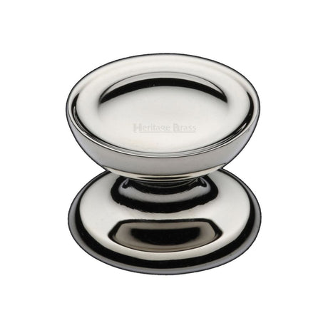 High quality image of Heritage Brass - Cabinet Knob Surrey Design 32mm Polished Nickel Finish | Sku. c4386-32-pnf | Trade Door Handles, Kendal.