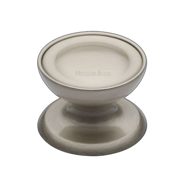 High quality image of Heritage Brass - Cabinet Knob Surrey Design 32mm Satin Nickel Finish | Sku. c4386-32-sn | Trade Door Handles, Kendal.
