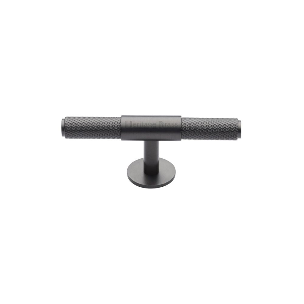 High quality image of Heritage Brass - Cabinet Knob Knurled Fountain Design 60mm Matt Bronze Finish | Sku. c4463-60-mb | Trade Door Handles, Kendal.