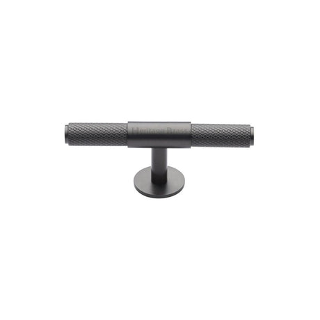High quality image of Heritage Brass - Cabinet Knob Knurled Fountain Design 60mm Matt Bronze Finish | Sku. c4463-60-mb | Trade Door Handles, Kendal.