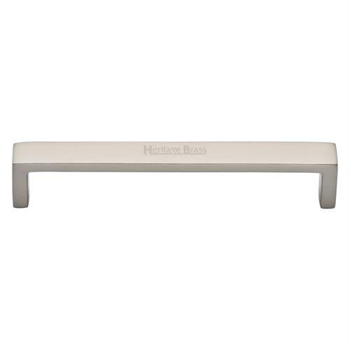 Heritage Brass Cabinet Pull Wide Metro Design 152mm CTC Satin Nickel Finish