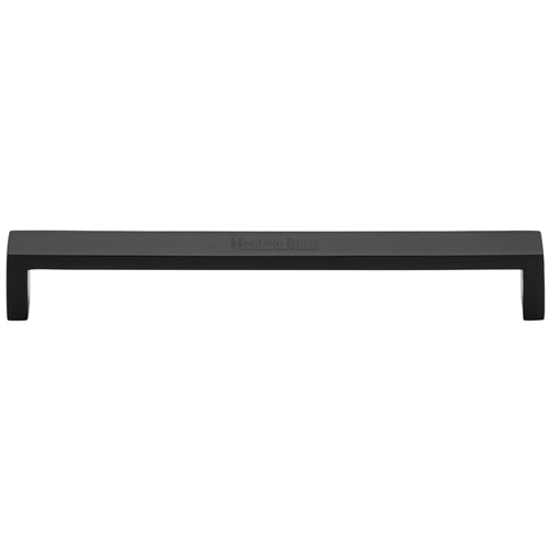 Heritage Brass Cabinet Pull Wide Metro Design 203mm CTC Matt Black Finish