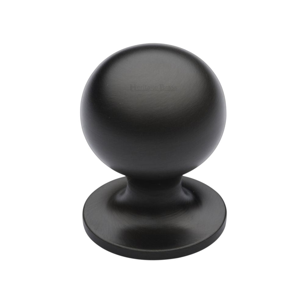High quality image of Heritage Brass - Cabinet Knob Ball Design 25mm Matt Bronze Finish | Sku. c8321-25-mb | Trade Door Handles, Kendal.