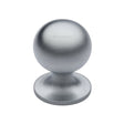 High quality image of Heritage Brass - Cabinet Knob Ball Design 25mm Satin Chrome Finish | Sku. c8321-25-sc | Trade Door Handles, Kendal.