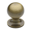 High quality image of Heritage Brass - Cabinet Knob Ball Design 38mm Antique Brass Finish | Sku. c8321-38-at | Trade Door Handles, Kendal.