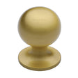High quality image of Heritage Brass - Cabinet Knob Ball Design 38mm Satin Brass Finish | Sku. c8321-38-sb | Trade Door Handles, Kendal.