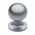 High quality image of Heritage Brass - Cabinet Knob Ball Design 38mm Satin Chrome Finish | Sku. c8321-38-sc | Trade Door Handles, Kendal.