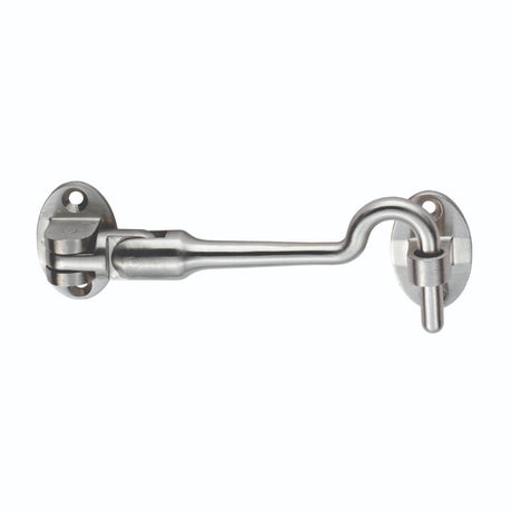 High quality image of Eurospec - Silent Pattern Cabin Hook 100mm - Satin Stainless Steel | Sku. cab1100sss | Trade Door Handles.