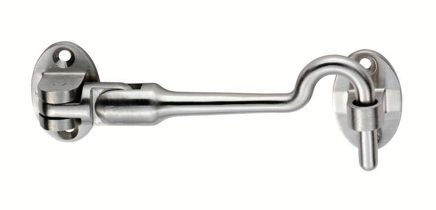 High quality image of Eurospec - Silent Pattern Cabin Hook 150mm - Satin Stainless Steel | Sku. cab1150sss | Trade Door Handles.