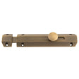 Carlisle Brass Accessories Antique Brass / Surface Bolt Carlisle Brass - 152 x 36mm surface bolt c/w keep flat & angled mortice keeps - antique brass