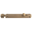 Carlisle Brass Accessories Antique Brass / Surface Bolt Carlisle Brass - 203 x 36mm surface bolt c/w keep flat & angled mortice keeps - satin brass