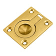 Carlisle Brass Accessories Polished Brass / 63 x 50mm Carlisle Brass - Flush Ring Pull - Polished Brass