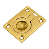 Carlisle Brass Accessories Polished Brass / 63 x 50mm Carlisle Brass - Flush Ring Pull - Polished Brass