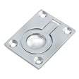 Carlisle Brass Accessories Polished Chrome / 63 x 50mm Carlisle Brass - Flush Ring Pull - Polished Chrome
