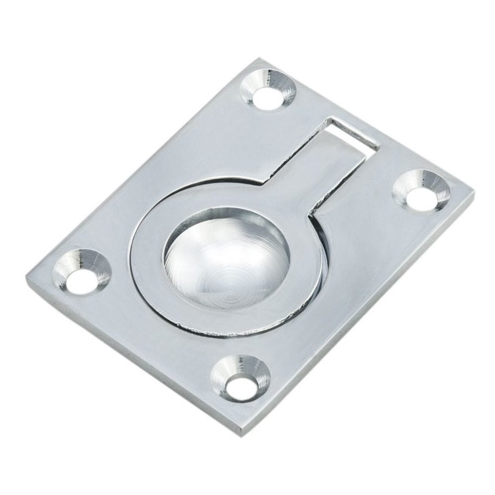 Carlisle Brass Accessories Polished Chrome / 63 x 50mm Carlisle Brass - Flush Ring Pull - Polished Chrome