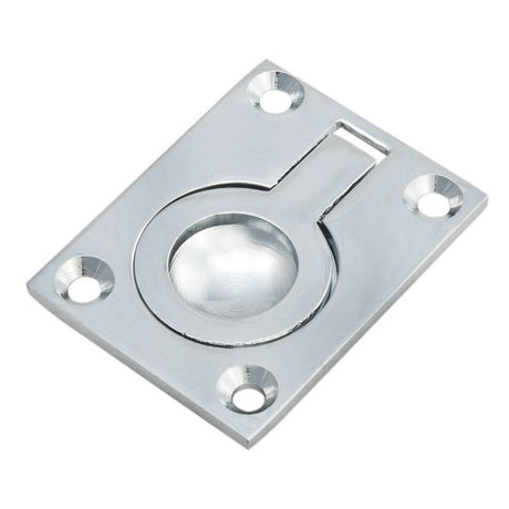 Carlisle Brass Accessories Polished Chrome / 63 x 50mm Carlisle Brass - Flush Ring Pull - Polished Chrome