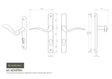 Carlisle Brass Door Furniture Polished Brass / Multi Point Lock Set / 70mm c/c Carlisle Brass - Scroll Lever on Narrow Plate R/H, 70mm C/C - Polished Brass