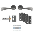 Carlisle Brass Door Furniture Anthracite / Door Packs Carlisle Brass - SINTRA LATCH PACK - ULTIMATE DOOR PACK - Anthracite