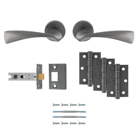 Carlisle Brass Door Furniture Anthracite / Door Packs Carlisle Brass - SINTRA LATCH PACK - ULTIMATE DOOR PACK - Anthracite
