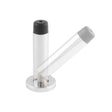 Carlisle Brass Door Furniture Polished Chrome / Projection Door Stop Carlisle Brass - Sprung Wall Mounted Doorstop On Rose - Polished Chrome