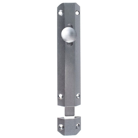 Carlisle Brass Accessories Satin Chrome / Straight Surface Bolts / 100mm / 4" Carlisle Brass - Surface Bolt 102mm - Satin Chrome