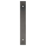 High quality image of Alexander & Wilks - Rectangular Cabinet Pull Backplate-Dark Bronze Pvd-168X22X3mm - 128mm C/C | Sku. awbp128dbzpvd | Trade Door Handles.