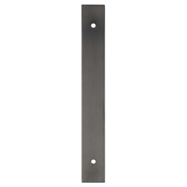 High quality image of Alexander & Wilks - Rectangular Cabinet Pull Backplate-Dark Bronze Pvd-168X22X3mm - 128mm C/C | Sku.AWBP128DBZPVD | Trade Door Handles.