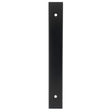 High quality image of Alexander & Wilks - Rectangular Cabinet Pull Backplate-Black-168X22X3mm - 128mm C/C | Sku.AWBP128BL | Trade Door Handles.