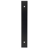 High quality image of Alexander & Wilks - Rectangular Cabinet Pull Backplate-Black-168X22X3mm - 128mm C/C | Sku. awbp128bl | Trade Door Handles.