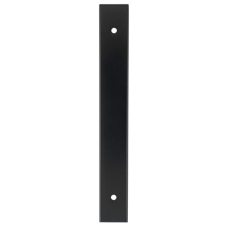 High quality image of Alexander & Wilks - Rectangular Cabinet Pull Backplate-Black-168X22X3mm - 128mm C/C | Sku.AWBP128BL | Trade Door Handles.