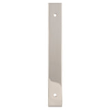 High quality image of Alexander & Wilks - Rectangular Cabinet Pull Backplate-Polished Nickel-168X22X3mm - 128mm C/C | Sku. awbp128pn | Trade Door Handles.