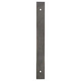 High quality image of Alexander & Wilks - Rectangular Cabinet Pull Backplate-Dark Bronze Pvd-200X22X3mm - 160mm C/C | Sku. awbp160dbzpvd | Trade Door Handles.