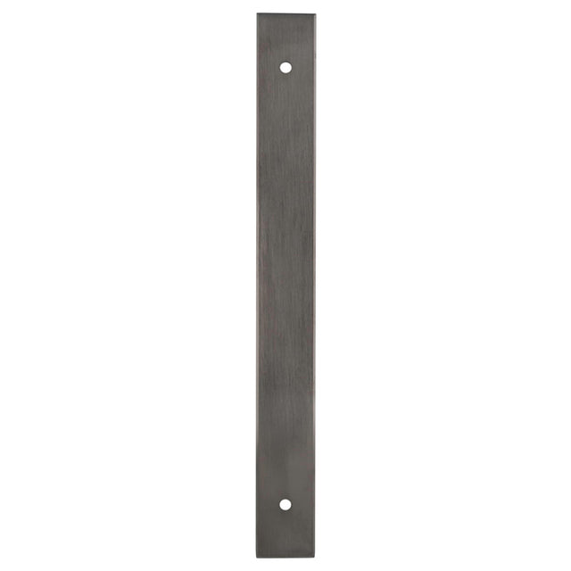 High quality image of Alexander & Wilks - Rectangular Cabinet Pull Backplate-Dark Bronze Pvd-200X22X3mm - 160mm C/C | Sku.AWBP160DBZPVD | Trade Door Handles.