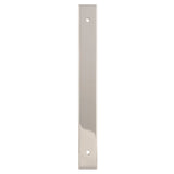 High quality image of Alexander & Wilks - Rectangular Cabinet Pull Backplate-Polished Nickel-200X22X3mm - 160mm C/C | Sku. awbp160pn | Trade Door Handles.